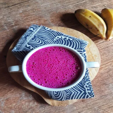 Smoothies Pisang Buah Naga #SmoothiesSobatYummy