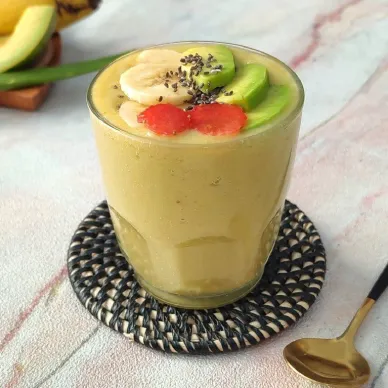 Avocado Orange Banana Aloe Smoothie #SmoothiesSobatYummy