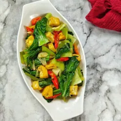 Tumis pokcoy tahu