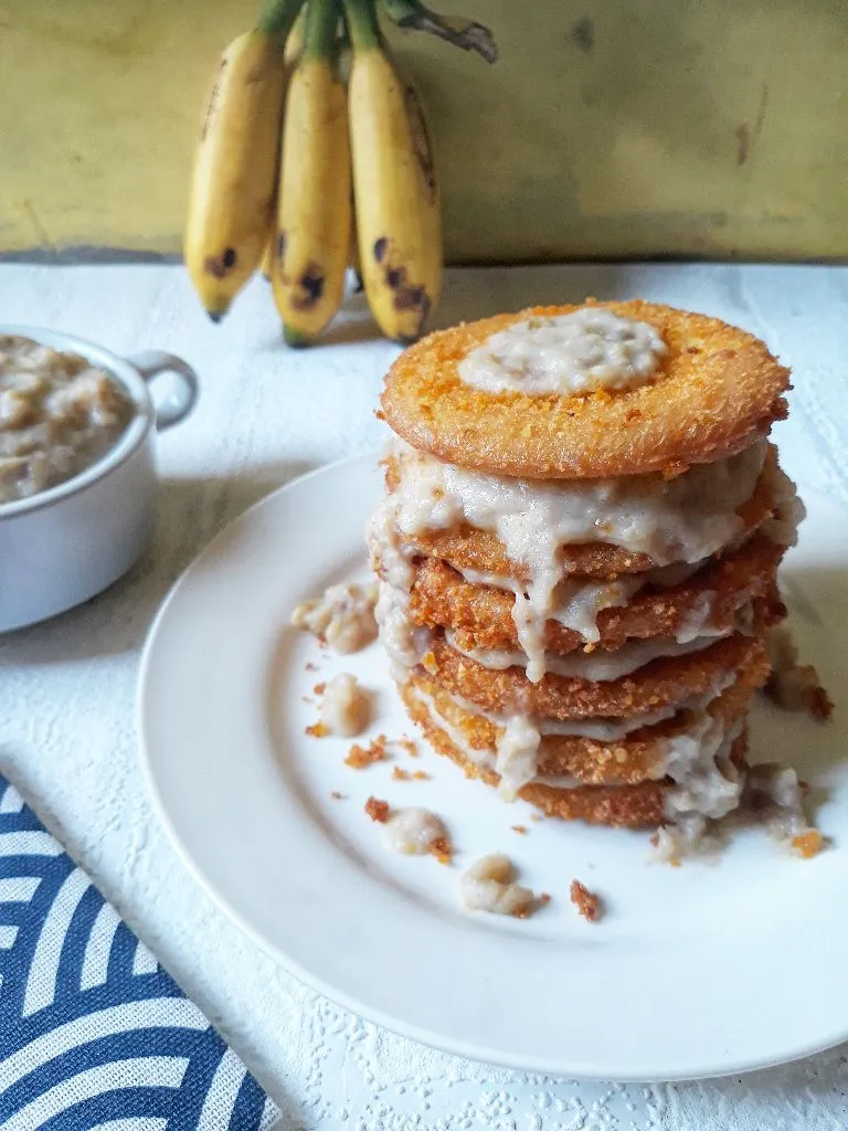 Roti Crispy Saus Pisang