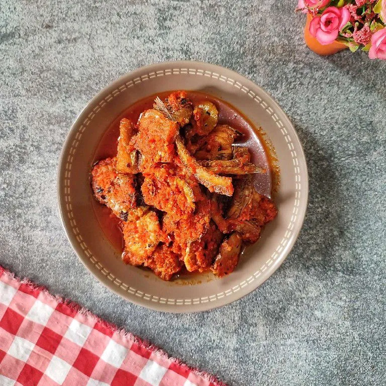 Ikan Asin Jengkol Balado