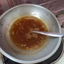 Masak kembali hingga mendidih dan mengental.