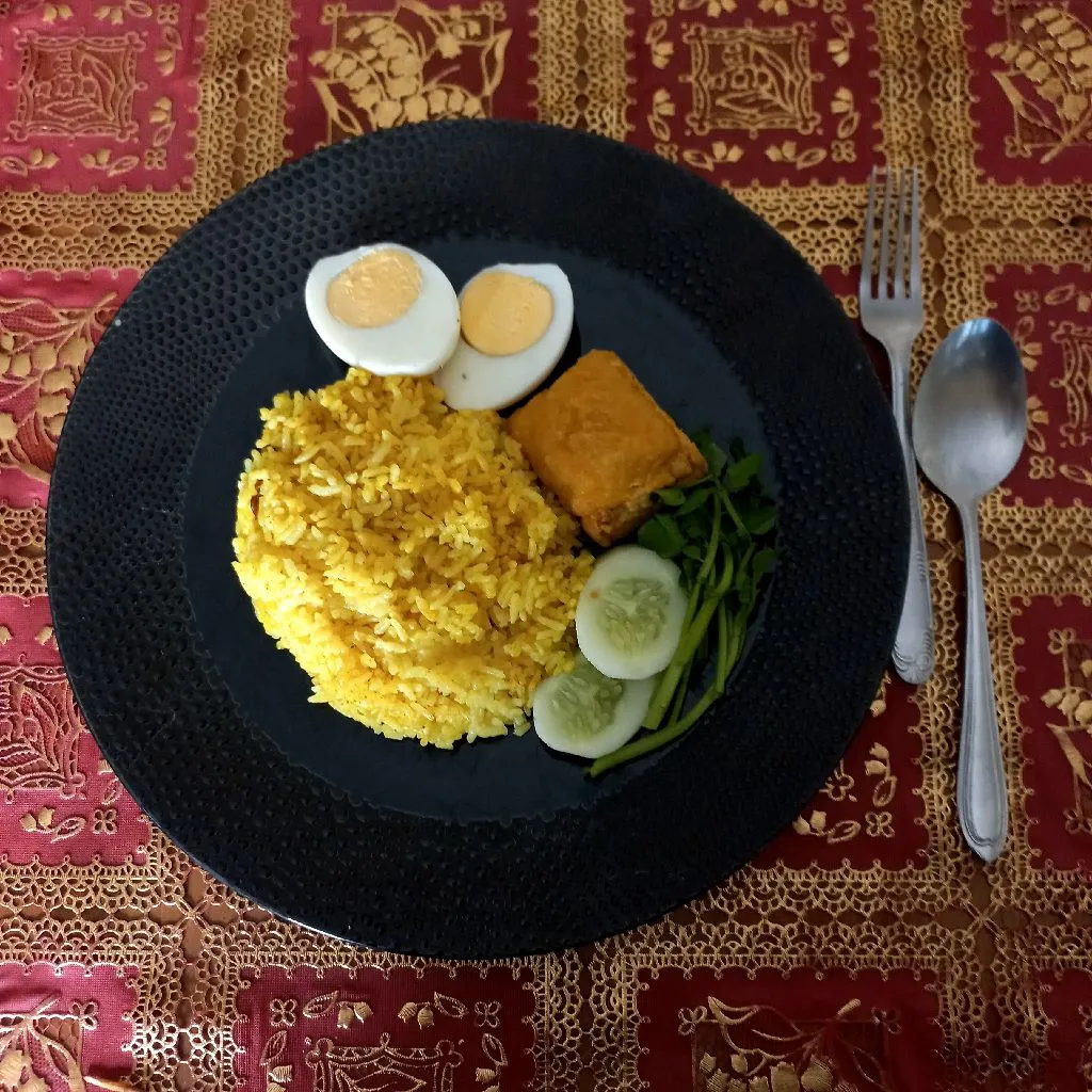 Nasi Kuning Bumbu Ayam Instan