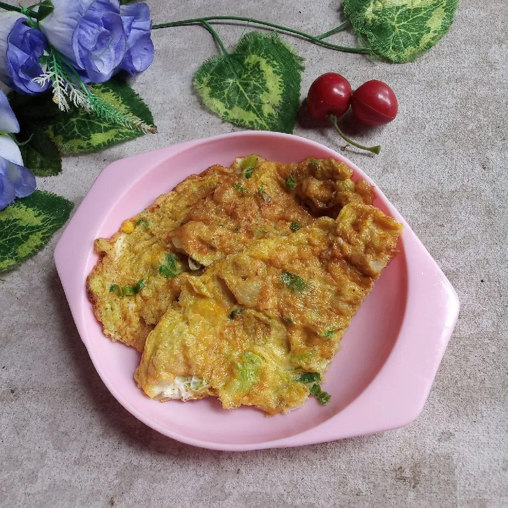 Dadar Telur Bawang Bombay