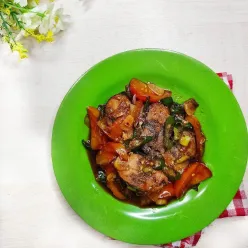 Tongkol tumis cabe ijo