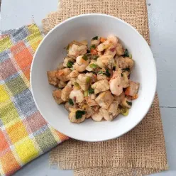 Tempe Udang Tumis