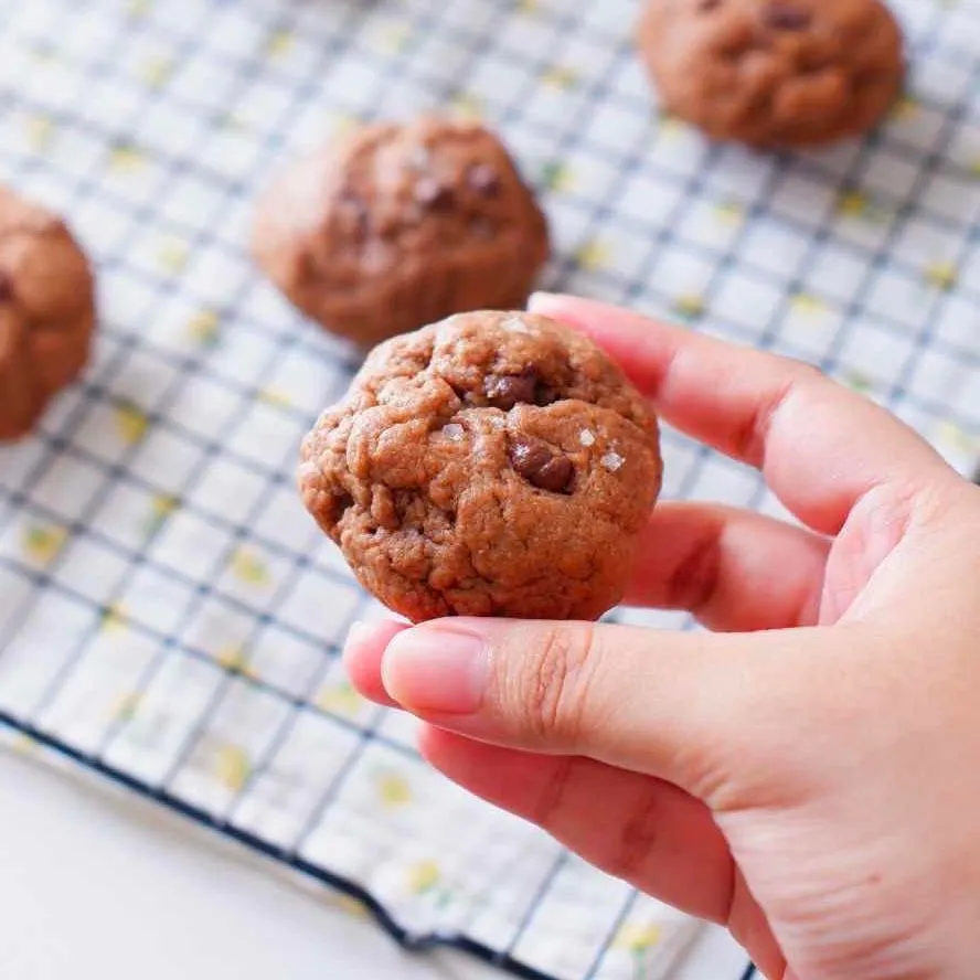 Vegan Double Chocolate Chips Cookie