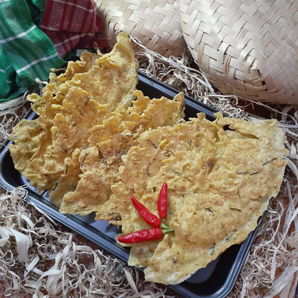 Peyek Udang Rebon Pedas