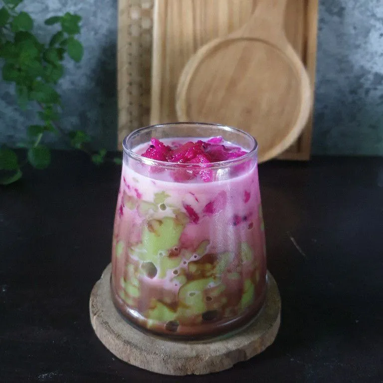 Cendol Topping Buah Naga