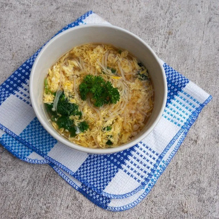 Sup Telur Enoki
