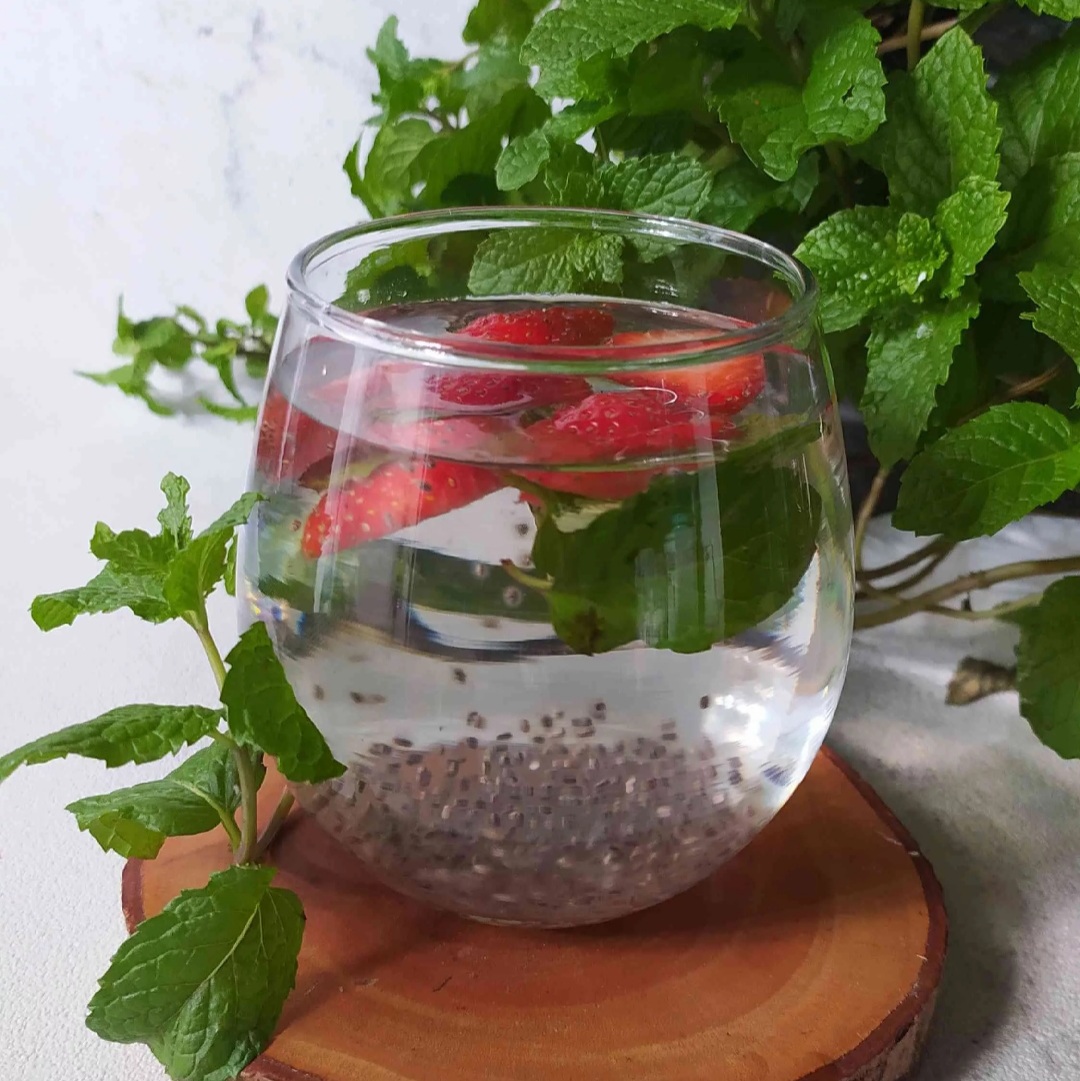 8. Infused water chia seed