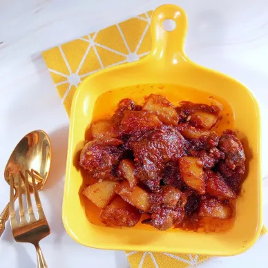 Krengsengan Merah Hati Ayam