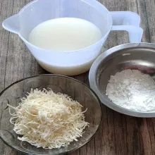 Siapkan bahan cream cheese.