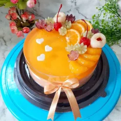 Puding Hias Double Layer Rasa Mangga