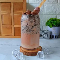 Es Cokelat Sereal Cincau Latte