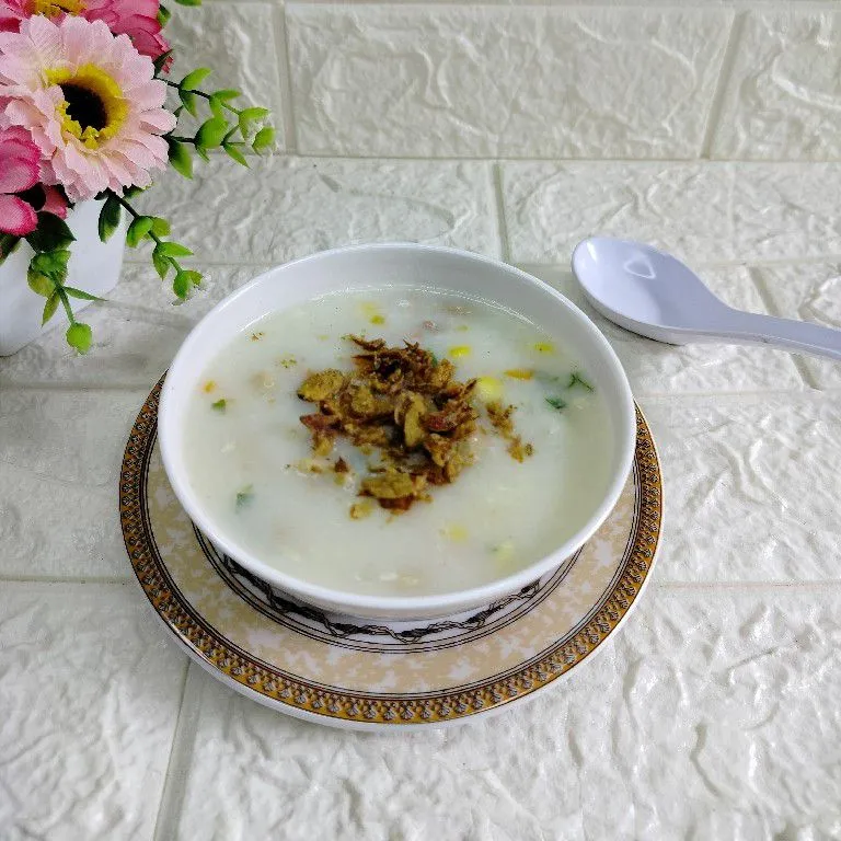 Bubur Nasi Sayur Kulit Ayam