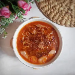 Mie Rebus Padang (Versi Mie Instan)