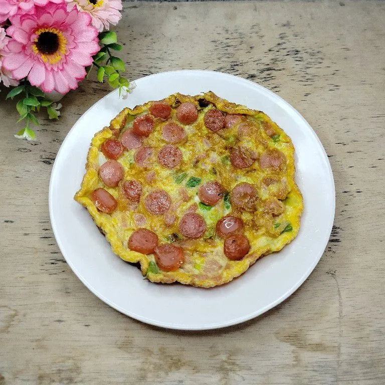 Telur Dadar Sosis Daun Bawang