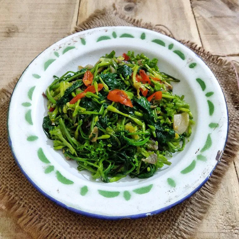 Tumis Kangkung Bunga Pepaya