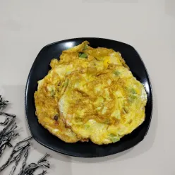 Telur Dadar Bawang Prei