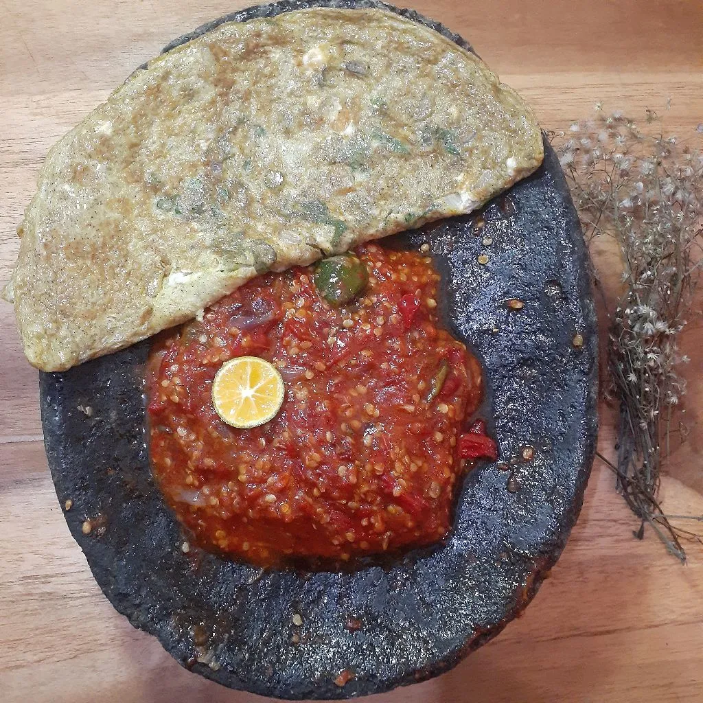 Sambal Ulek Telur Dadar