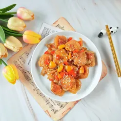 Sosis Goreng Asam Manis