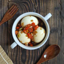 Telur Rebus Kuah Kecap Pedas