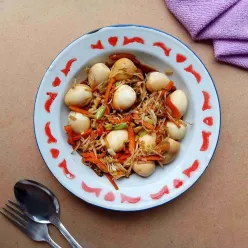 Tumis Wortel Taoge Telur Puyuh