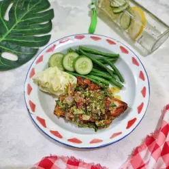 Ayam Penyet Cabe Rawit Hijau