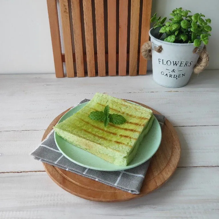 Roti Tawar Pandan Keju Susu