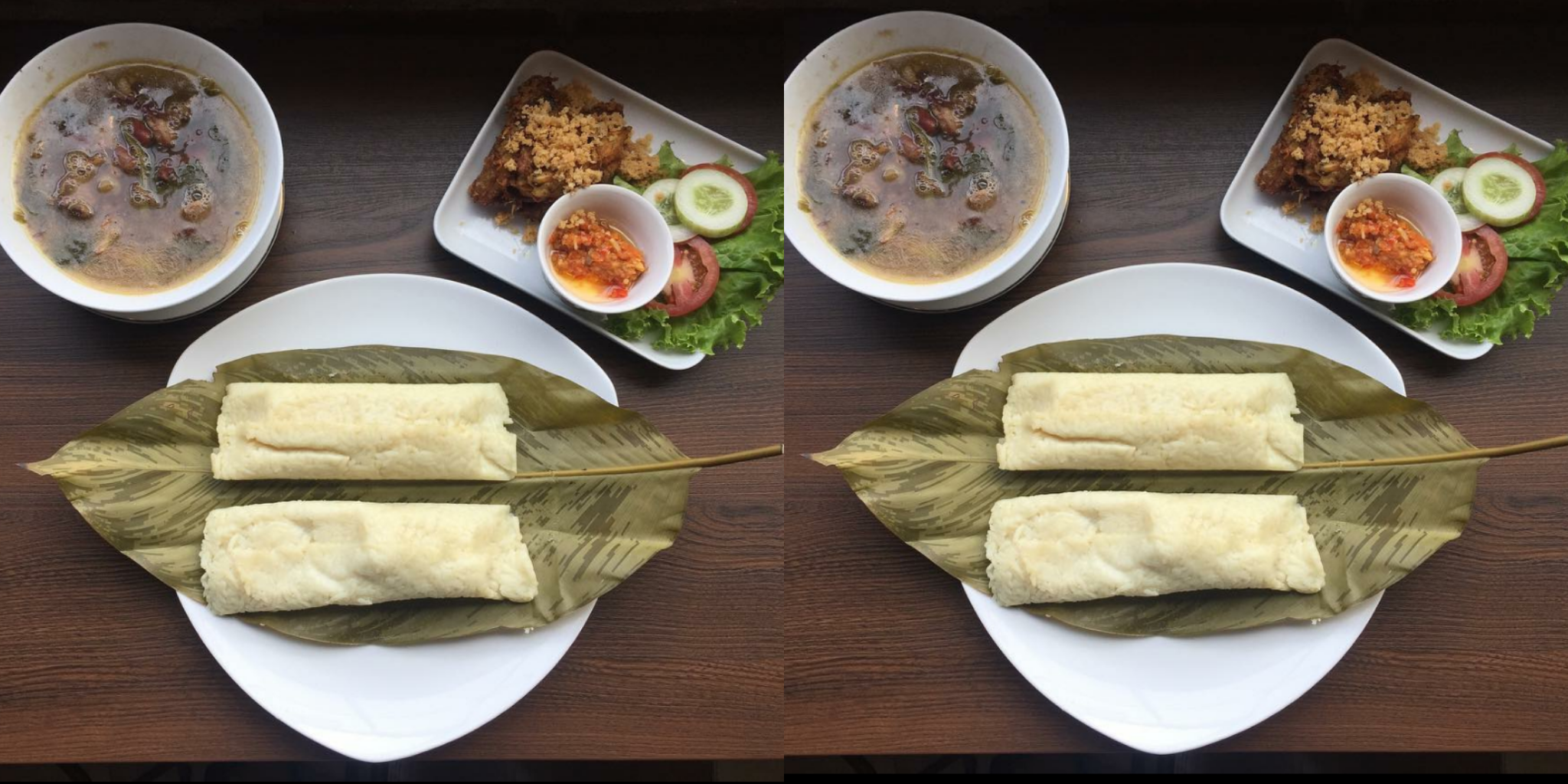 7. Nasi Bungkus Daun Laikit