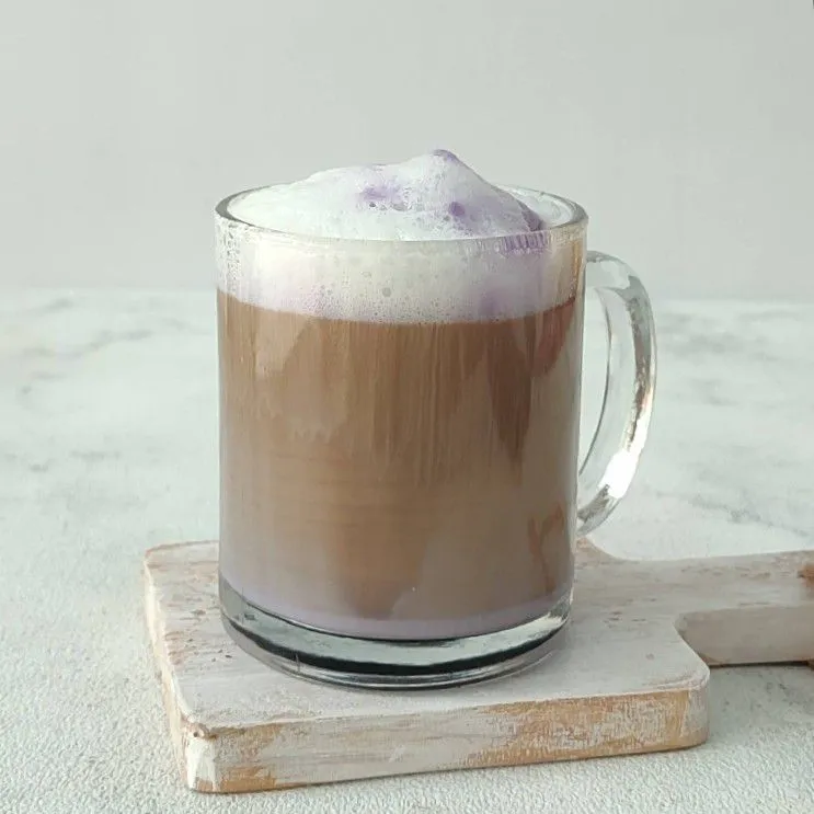 Hot Taro Milk Coffee