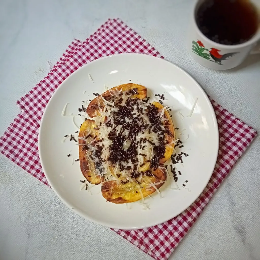 Pisang Bakar Keju Cokelat