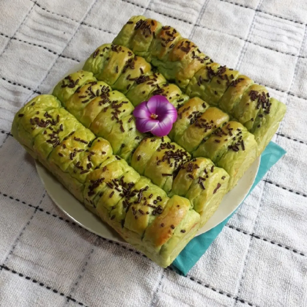 Roti Pandan Ubi Coklat