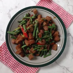 Tumis Kacang Panjang Gembus