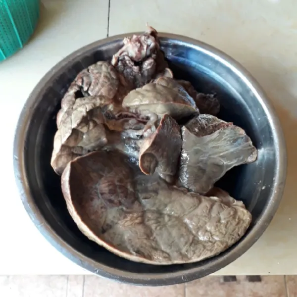 Rebus paru hingga matang, tiriskan.