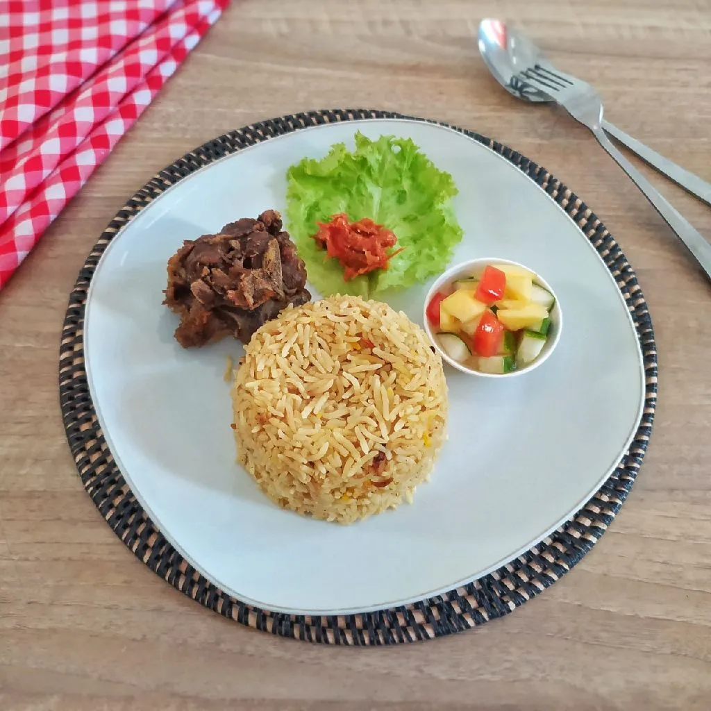 Nasi Mandhi Kambing Masak Magicom