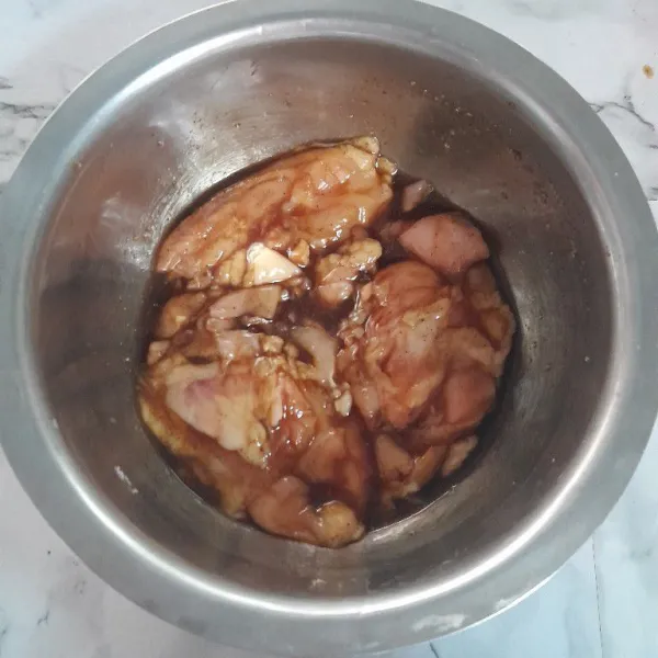 Aduk rata, diamkan selama 30 menit.