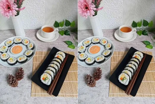 12. Gimbap telur dan keju