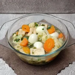 Sayur Sop Tahu Telur Puyuh