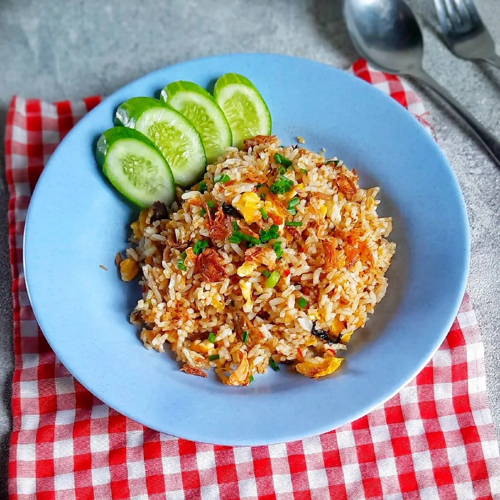 Fried Rice (Leftover Tongkol & Tofu)