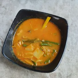 Sayur Santan Sawi Putih Kacang