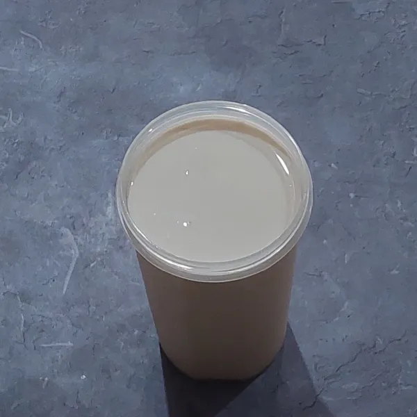 Campur jadi satu bahan susu creamy, aduk rata.