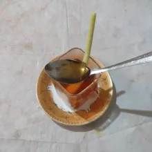 Tambahkan madu, aduk sebelum dinikmati. Sajikan hangat.