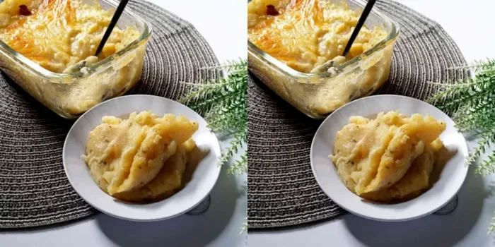 2. Baked cheesy mashed potato
