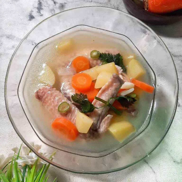 Sup Sayap Ayam (Mpasi)
