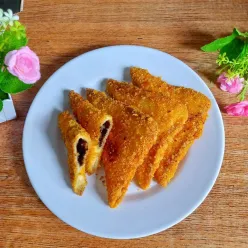 Roti Tawar Goreng Pisang Coklat