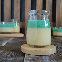 Pudding Jagung Vla Pandan