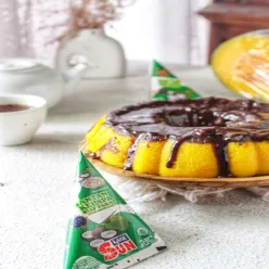 Pumpkin Cake with Ganache #YummyXtraPoint