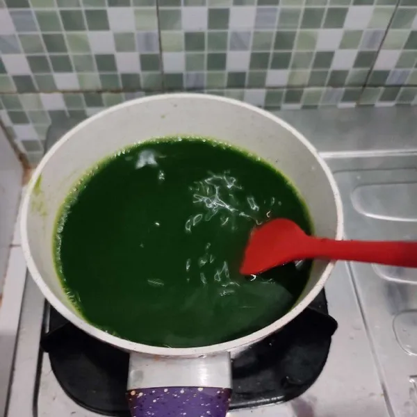Masak sambil diaduk.